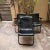1950s Russel Wright Three Vintage Midcentury Modern Foldable Steel Patio Armchairs in Black Samsonite Chairs made in the...