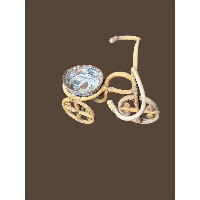 Circa 1970s Bent Wood Bicycle Plant or Pot Holder Decoration For Sale - Image 4 of 10