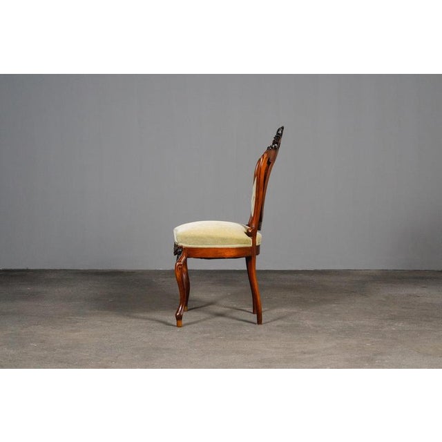 Wood Louis Philippe Chairs, Late 19th Century, Set of 4 For Sale - Image 7 of 18