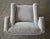 1990s Vladimir Kagan Style Juno Wingback Recliner Chair Newly Reupholstered For Sale - Image 10 of 11