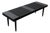 Vintage Black Slat Bench/Coffee Table For Sale