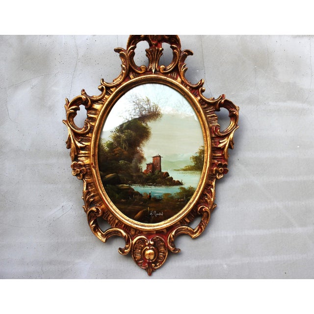 Muriel Halstead, Italian Landscapes, 1950s, Oil Paintings, Framed, Set of 2 For Sale - Image 3 of 11