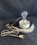 Vintage Egg-Shaped Table Lamp; 1970s Modern Ovoid Blown Glass Globe Chrome Base Lamp For Sale - Image 10 of 12