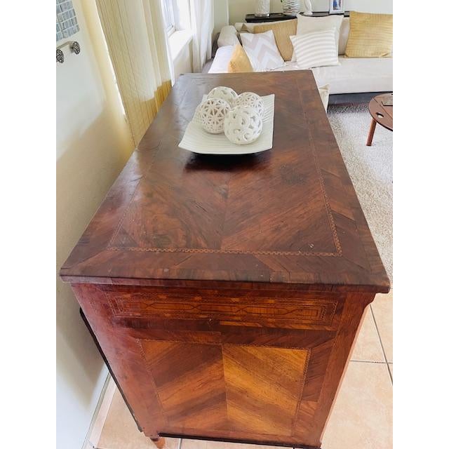 Italian Antique 5 Drawer Chest For Sale - Image 14 of 18