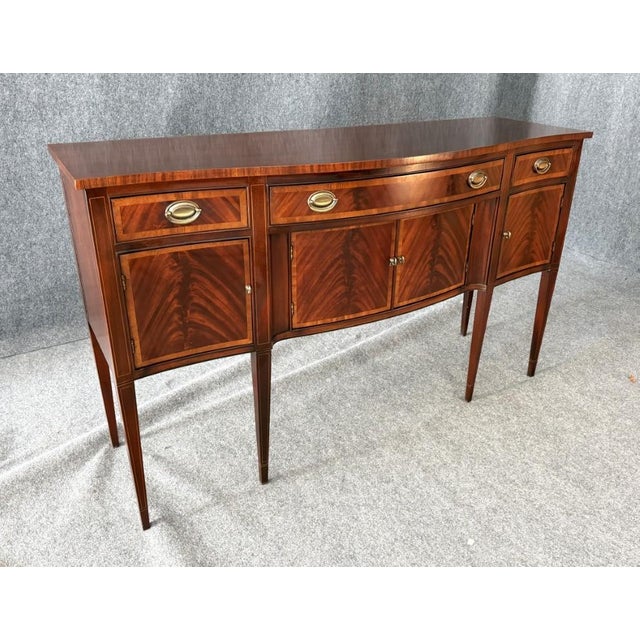 American Vintage Hickory Chair Historical James River Plantation Mahogany Sideboard For Sale - Image 3 of 13