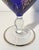 Glass Vintage Bohemian Cobalt Glass Decanter and Six Wine Glass Set For Sale - Image 7 of 11