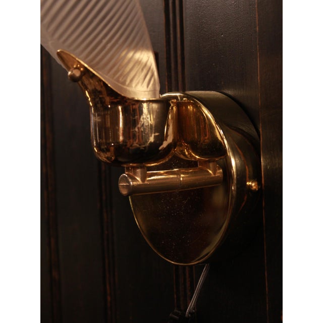 Murano Glass Leaf Wall Sconce, 1990s For Sale - Image 3 of 7