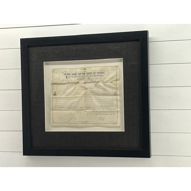 Antique Texas Land Grant 1853 For Sale In Atlanta - Image 6 of 6
