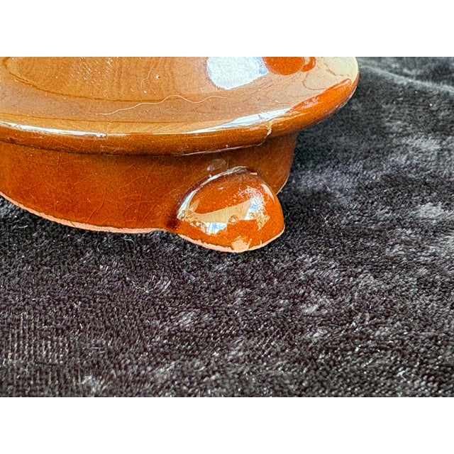 Vintage Japanese Drip Glaze Stoneware Teapot For Sale - Image 10 of 11