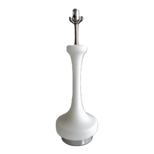 1970s Opaque Frosted Glass Table Lamp by Laurel Lamp Co.