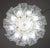 Transparent 1980s Verona, Luxury Italian Murano Glass Ceiling Light or Flush Mount For Sale - Image 8 of 12