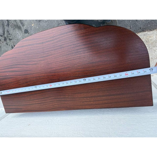 Mid 20th Century Federal Duncan Phyfe Style Mahogany Flip Top Card Game Table /Console Table by J B Van For Sale - Image 10 of 18