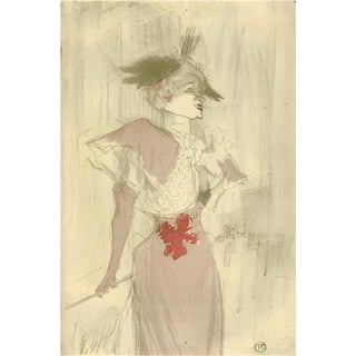 After Henri de Toulouse-Lautrec, Mademoiselle Marcelle Lender, Standing, Digital Silkscreen Print For Sale