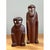 Mid-Century Modern Vintage Abstract Carved Wood Figures - Set of Two For Sale - Image 3 of 12