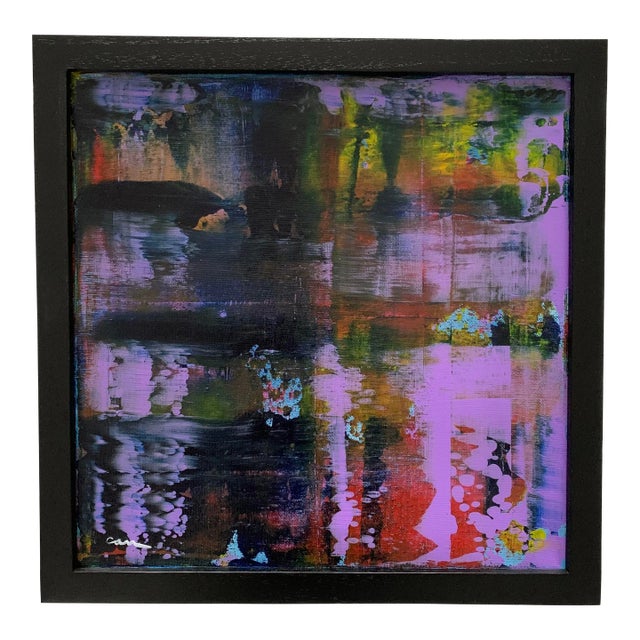 Original Abstract Expressionist Painting Signed Arlene Carr For Sale