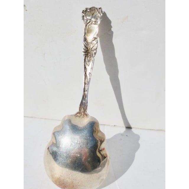 1950s Alvin Bridal Rose Pattern Sterling Silver 9" Long For Sale In New York - Image 6 of 7