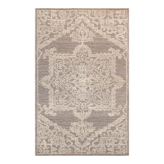 Pasargad Home Modern Grey Area Rug, 5' 0'' X 8' 0'' For Sale