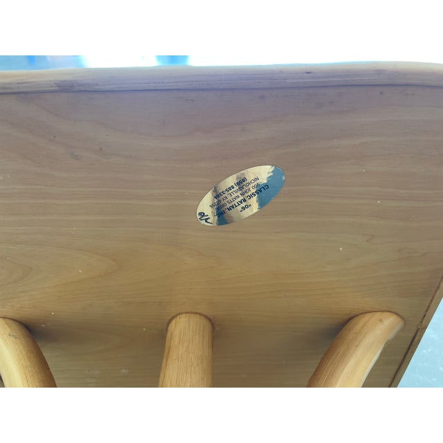 Classic Rattan “06” Floor Lamps With Table, a Pair, Vintage Bamboo, Wood, Boho, Coastal For Sale - Image 10 of 11