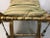 Late 20th Century Giltwood Bench with Pillow and Nailheads For Sale - Image 4 of 8