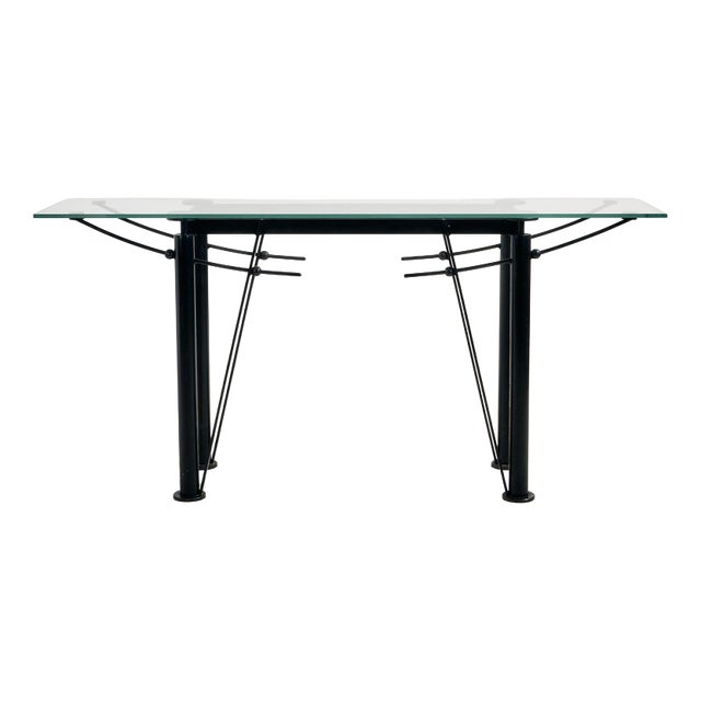 Washington Glass Console Table by Jean-Michel Wilmotte, 1980s For Sale