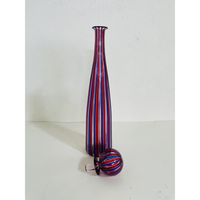 Morandiana Glass Bottle by Venini and Gio Ponti for Iveco, 1989 For Sale - Image 6 of 14