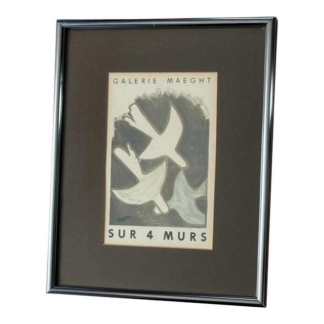 Braque, Georges Sur 4 Murs - Galerie Maeght, 1959 Framed For Sale