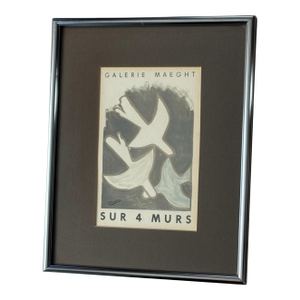 Braque, Georges Sur 4 Murs - Galerie Maeght, 1959 Framed