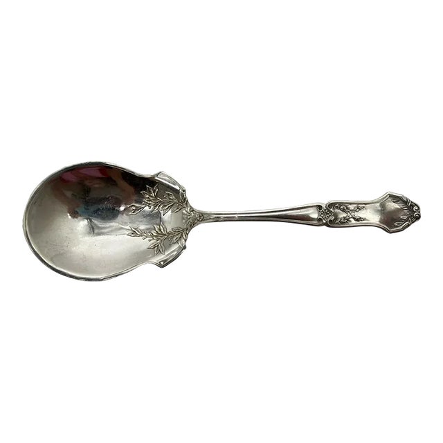 Antique Circa 1909 International Silver Sterling Silver, La Rochelle Large Berry Spoon For Sale