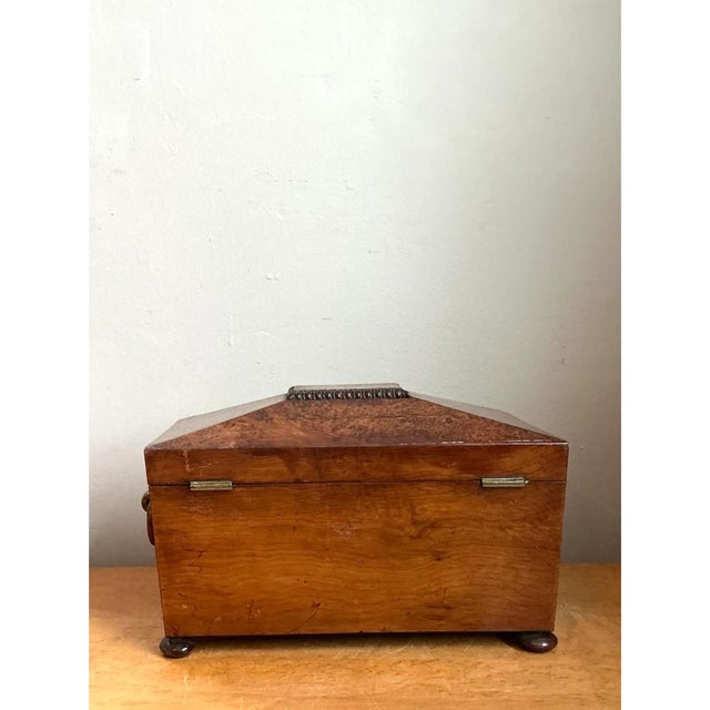 Vintage Burl and Brass Decorative Box For Sale - Image 10 of 13