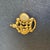 Trifari Gold Crown Brooch Vintage Matte Tm Retro Pin For Sale - Image 6 of 8
