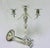 Pair of Antique Convertible Sterling Silver 3-Light Georgian Revival Candelabra, Circa 1950 For Sale - Image 6 of 18