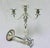 Sterling Silver 3-Light Candelabra Pair - Convertible Georgian Revival, 1950s For Sale - Image 6 of 18