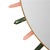 Round Mirror with Multicolored Semiprecious Stones by L.A. Studio, 1990s For Sale - Image 4 of 7