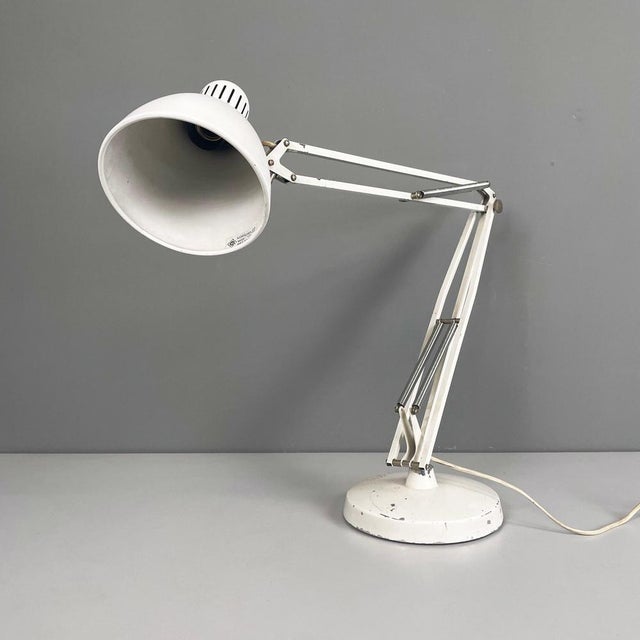 Mid-Century Adjustable Italian Table Lamp by Jac Jacobsen Luxo, 1950s For Sale - Image 3 of 18