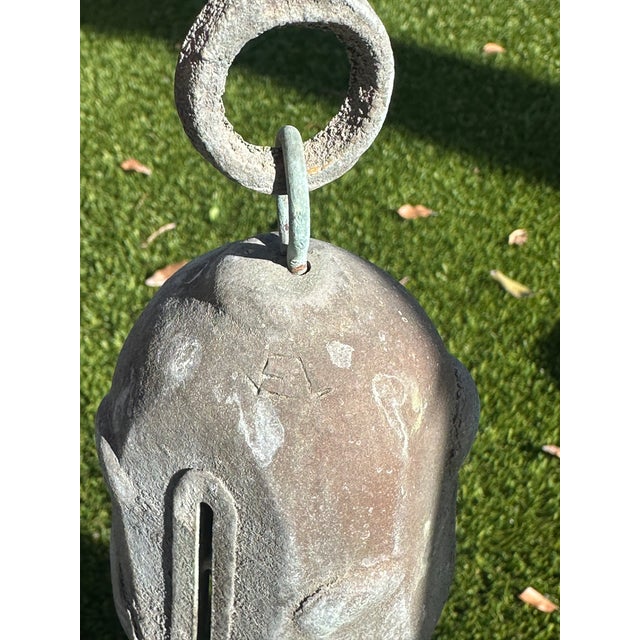 Mid-Century Modern Vintage Cast Bronze Wind Chime Paolo Soleri For Sale - Image 3 of 8