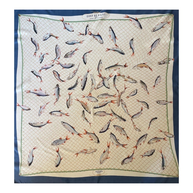 Hermès Scarf « Coup De Filet » 1955 For Sale