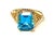 Blue Topaz 14k Yellow Gold Ring For Sale In Tampa - Image 6 of 6