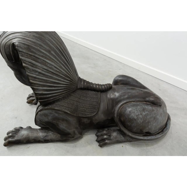 Sphinxes, Bronze, Set of 2 For Sale - Image 5 of 12