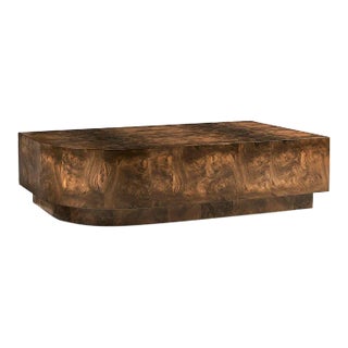 Modern Walnut Cocktail Table For Sale