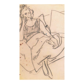 'Woman Seated' by Victor DI Gesu, Carmel, Paris, Louvre, Academie Chaumiere, San Francisco Art Association, Los Angeles County Museum of Art, Carmel For Sale