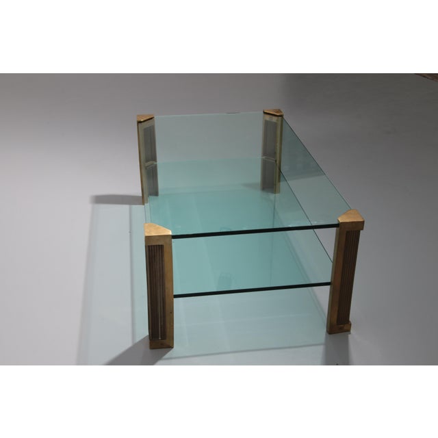 Dutch Brass Salontable Model T14D by Peter Ghyczy, 1970s For Sale - Image 10 of 16