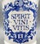 1970s Paul Masson Blue & White Ceramic Apothecary Jar Style Brandy Decanter by José Moya Del Pino – Traditional / Grandmillennial For Sale - Image 10 of 10