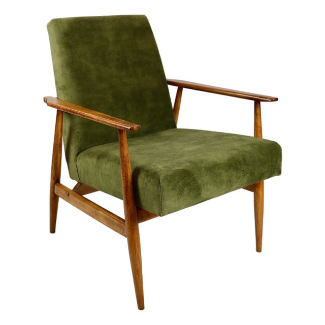 Lis Chair in Olive Green by Henryk Lis, 1970s For Sale