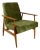Lis Chair in Olive Green by Henryk Lis, 1970s For Sale