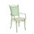 Metal Italian Shedir Outdoor Chair in Hand-Forged Metal For Sale - Image 7 of 7