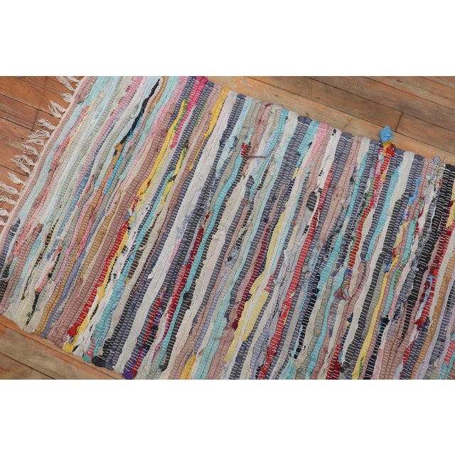 1970s Colorful American Braid Runner - 2'6" x 9'1" For Sale - Image 11 of 18