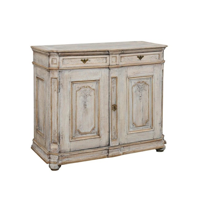 18th Century English Hand-Carved Buffet Cabinet For Sale - Image 12 of 12