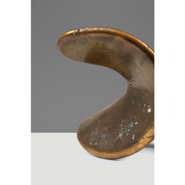 1 of 1 Abstract Modern "Torn Fragment" Table Top Solid Bronze Sculpture by Mark Leblanc for Leblanc Studios, Usa, C. 2020s For Sale - Image 18 of 18