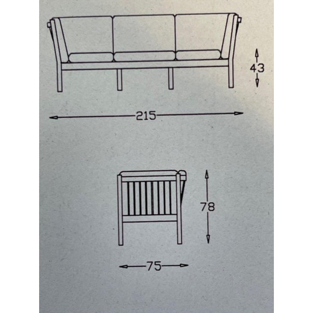 Danish Sofas in Oak by Andreas Hansen, 1970s, Set of 2 For Sale - Image 10 of 12