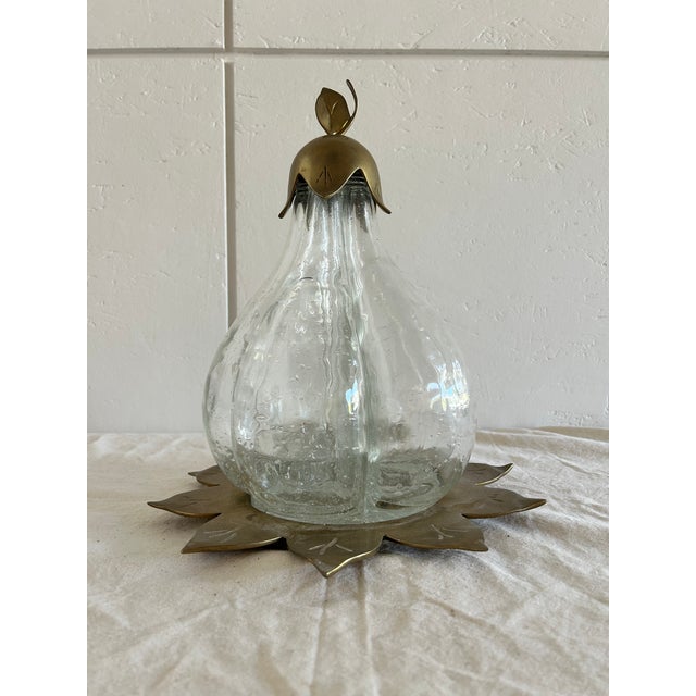 Vintage Midcentury Pear Shaped Multipurpose Decanter Set For Sale - Image 9 of 11